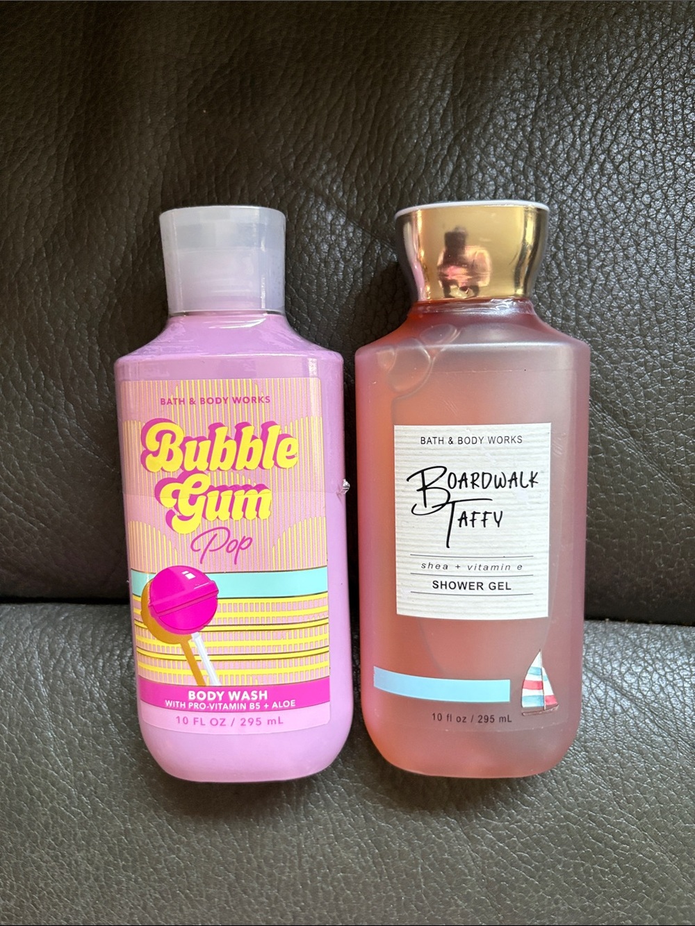 Bath and body shower gel set in bubble gum and boardwalk taffy